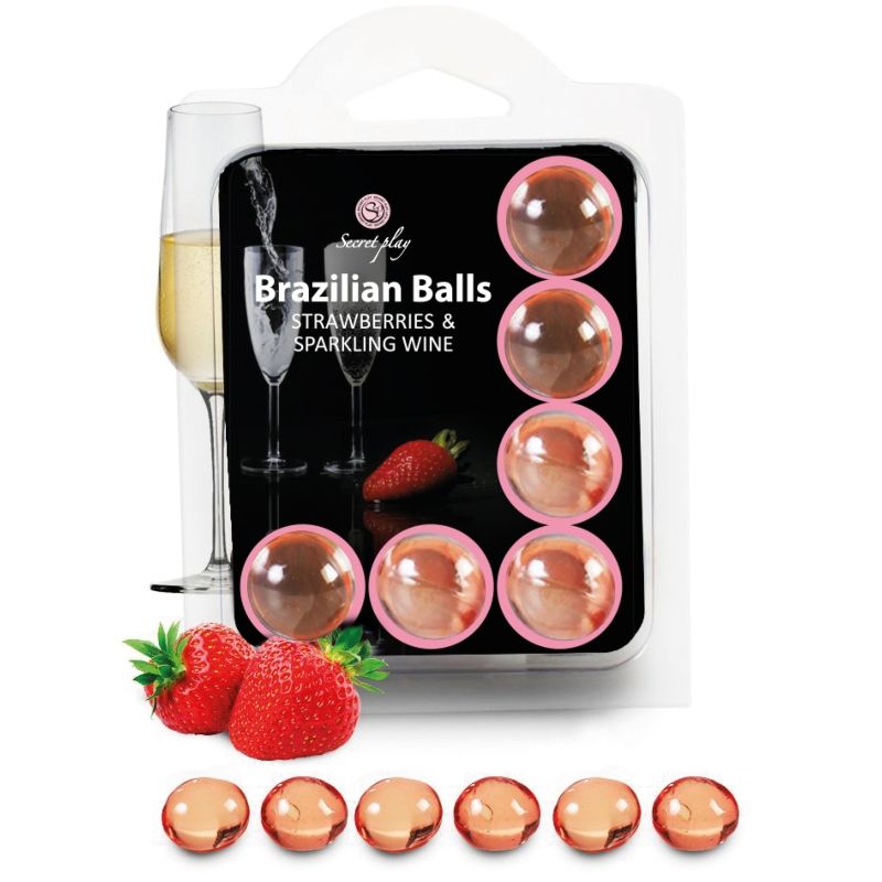 Lubricante Brazilians Balls Fresas Con Cava