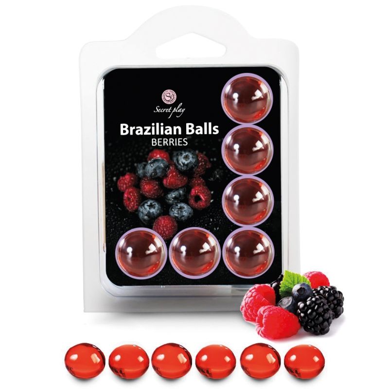 Lubricante Brazilians Balls Frutas Del Bosque 6 Uds