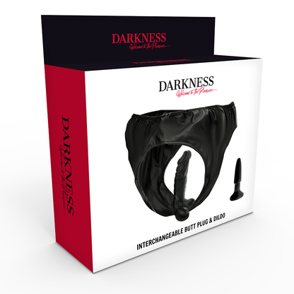 Pantie Con Dildo & Plug Intercambiable