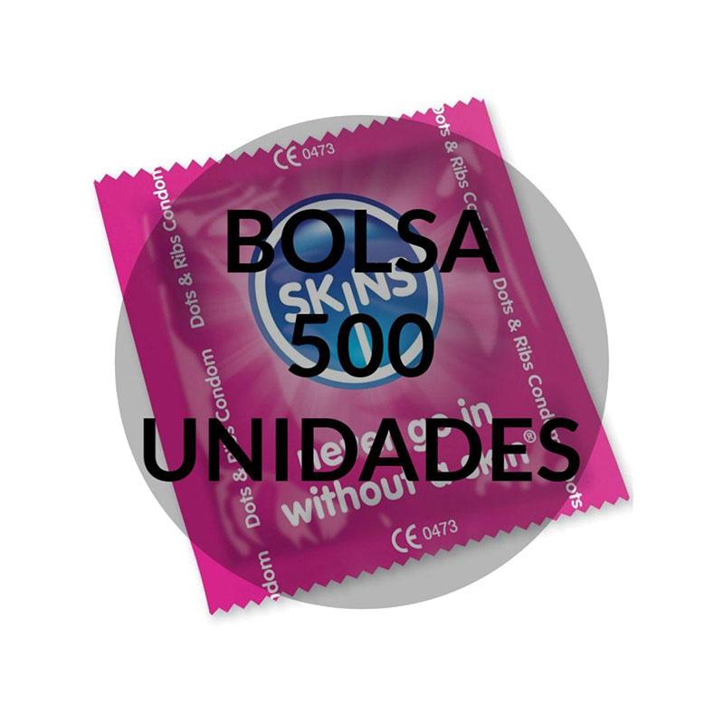 Preservativos Skins Puntos & Estrías 500 Uds