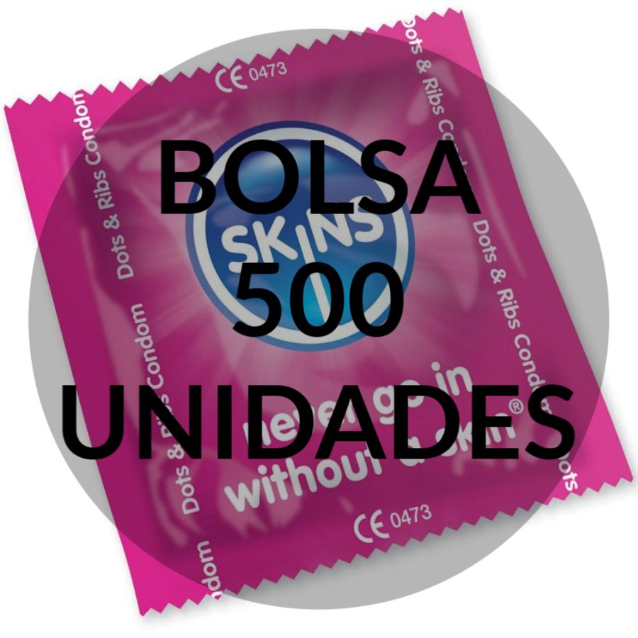 Preservativos Skins Puntos & Estrías 500 Uds
