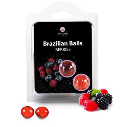 Lubricante Brazilian Balls Frutas Del Bosque 2 Uds