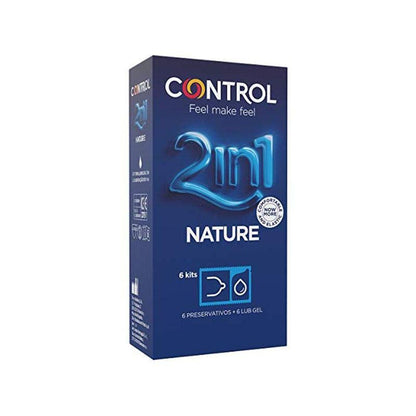 Preservativos Control Duo Natura 2 In 1 + Gel 6 Uds