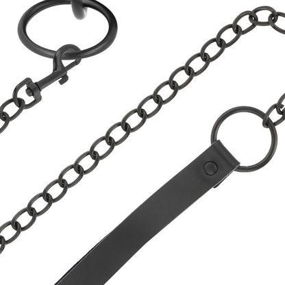 Collar Con Cadena Negro