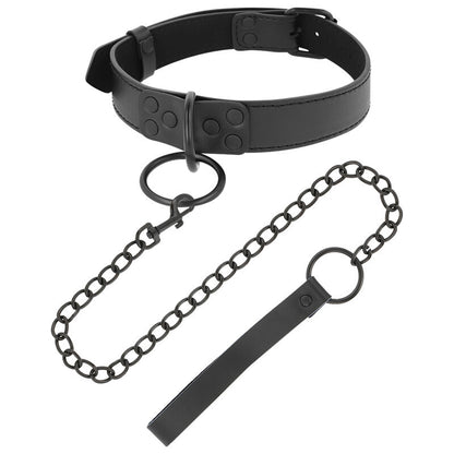 Collar Con Cadena Negro