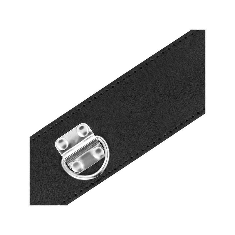 Collar Bdsm Con Candado Negro