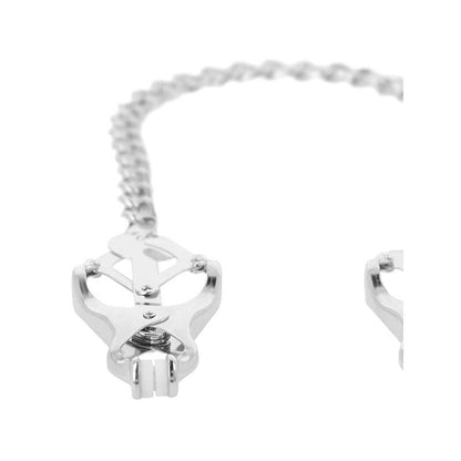 Abrazadera Pezones Metal Con Cadena