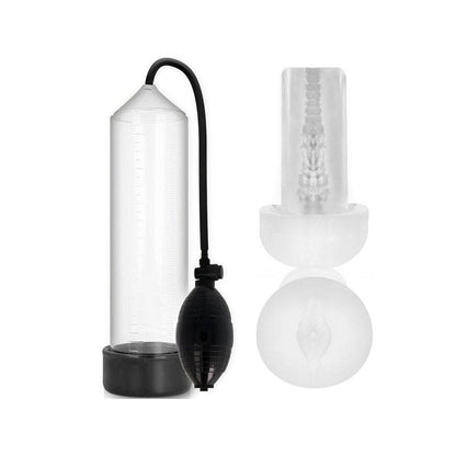Rx3 Bomba Erección Clear Con Masturbador
