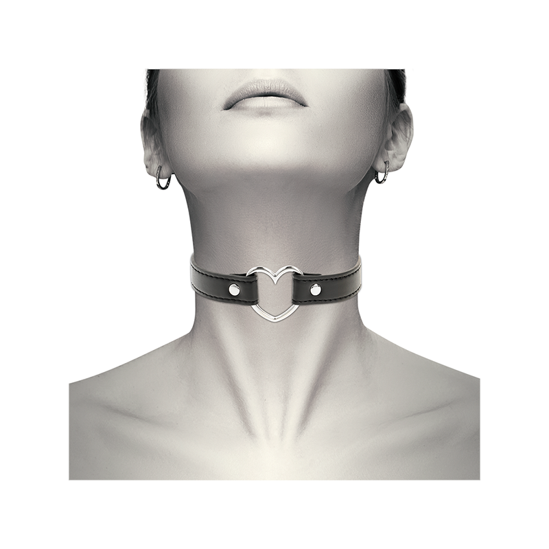 Collar Cuero Vegano Accesorio Woman Corazón