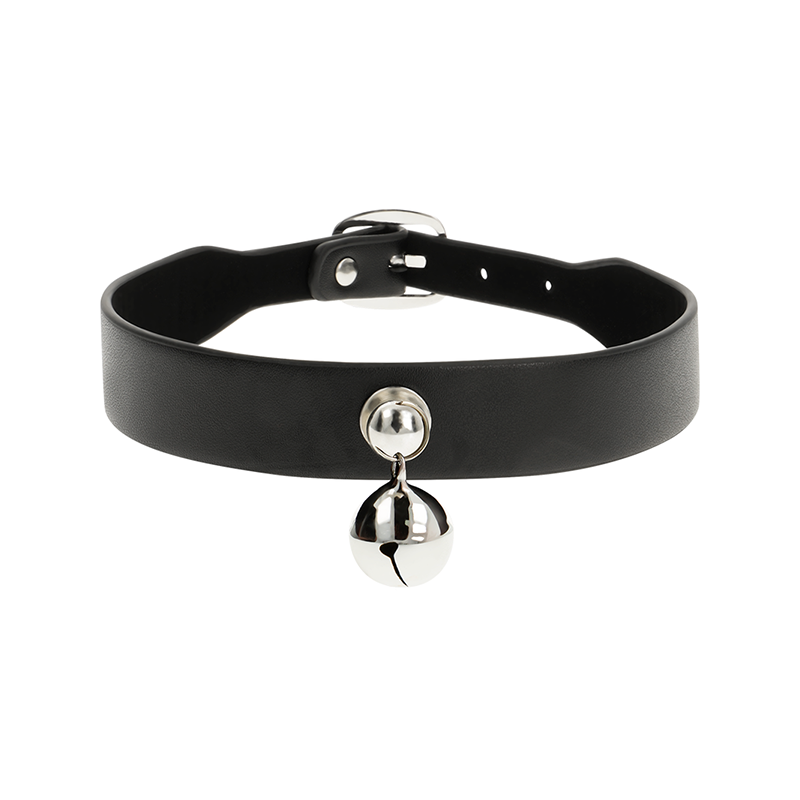 Collar Cuero Vegano Accesorio Woman Cascabel