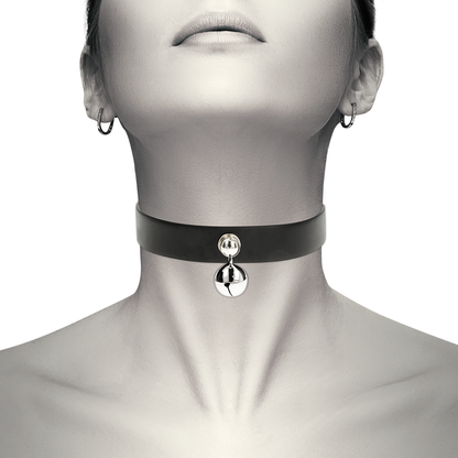 Collar Cuero Vegano Accesorio Woman Cascabel