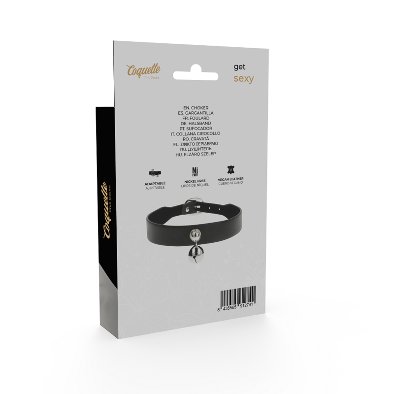 Collar Cuero Vegano Accesorio Woman Cascabel