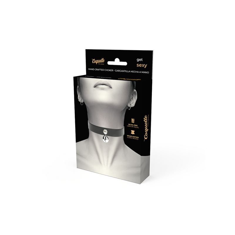 Collar Cuero Vegano Accesorio Woman Cascabel