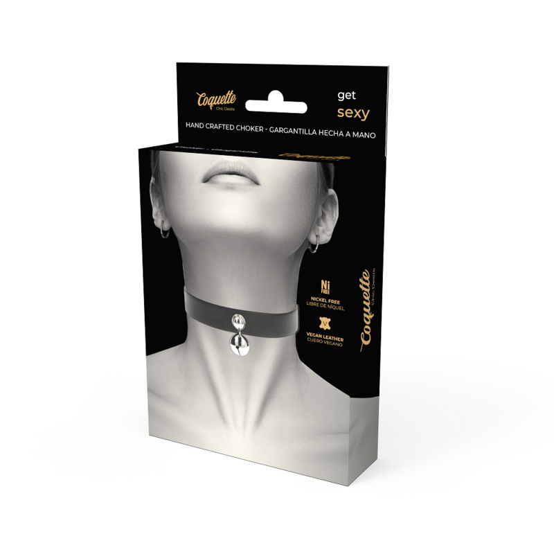 Collar Cuero Vegano Accesorio Woman Cascabel