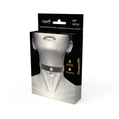 Collar Cuero Vegano Accesorio Woman Cascabel