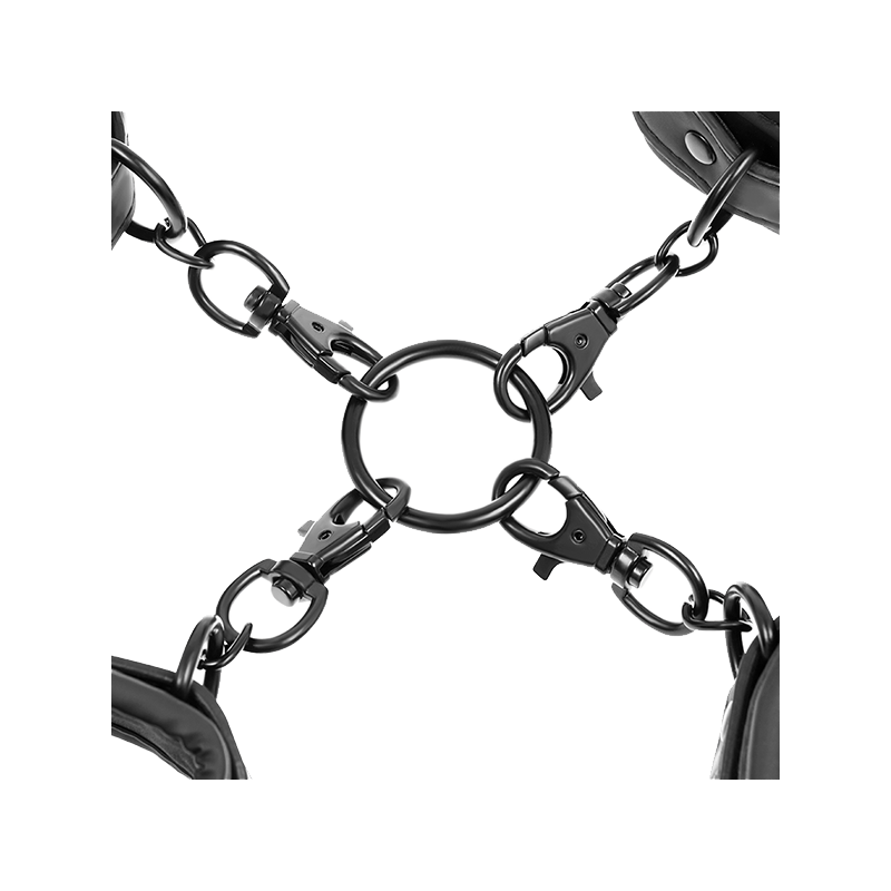 Set Esposas Manos Y Tobillos Con Forro De Nopreno