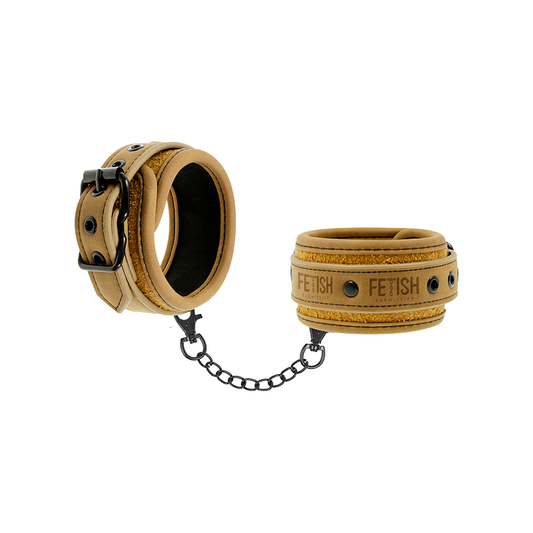 Esposas Cuero Vegano Con Forro De Neopreno