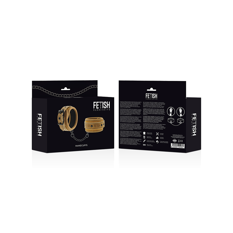 Esposas Cuero Vegano Con Forro De Neopreno