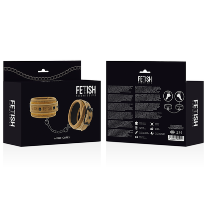 Esposas Tobillos Cuero Vegano Con Forro De Neopreno