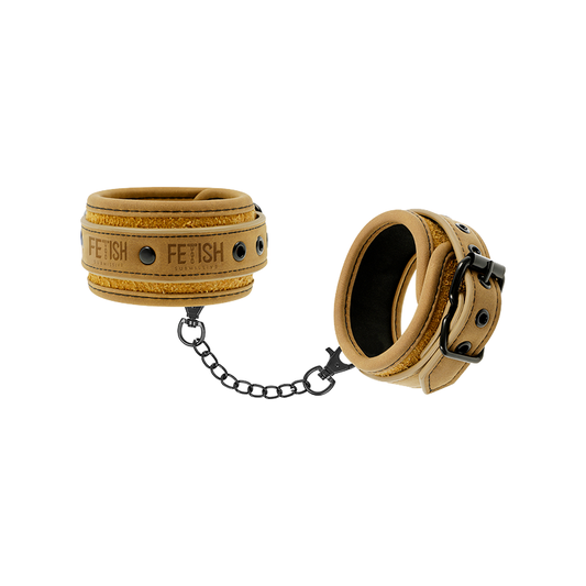 Esposas Tobillos Cuero Vegano Con Forro De Neopreno