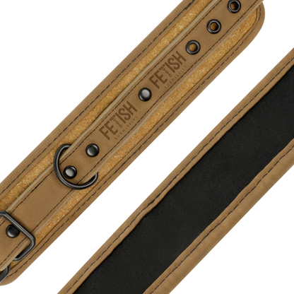 Esposas Tobillos Cuero Vegano Con Forro De Neopreno