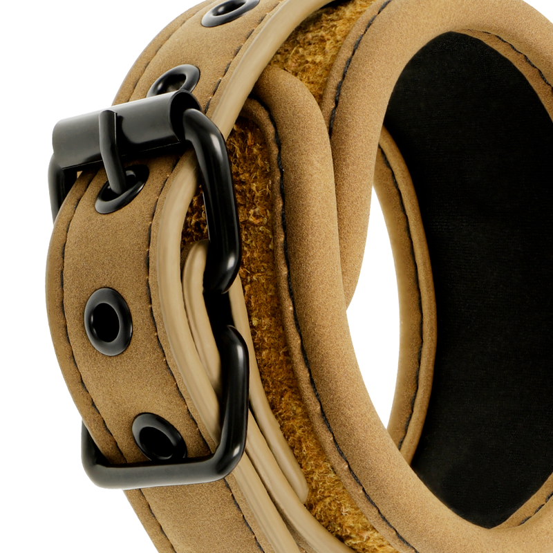 Esposas Tobillos Cuero Vegano Con Forro De Neopreno