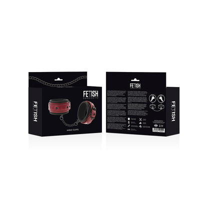 Esposas Tobillos Cuero Vegano Con Forro De Neopreno